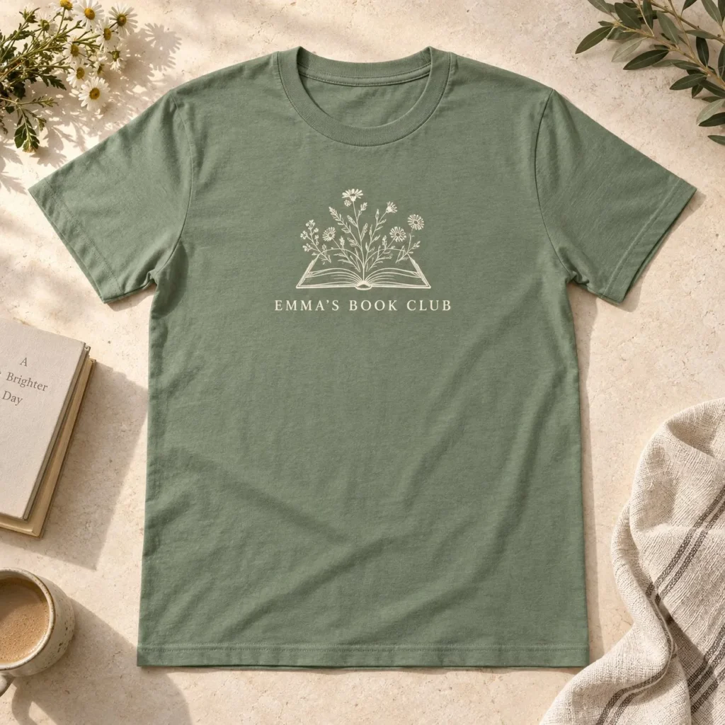 Sage reading-inspired T-shirt concept