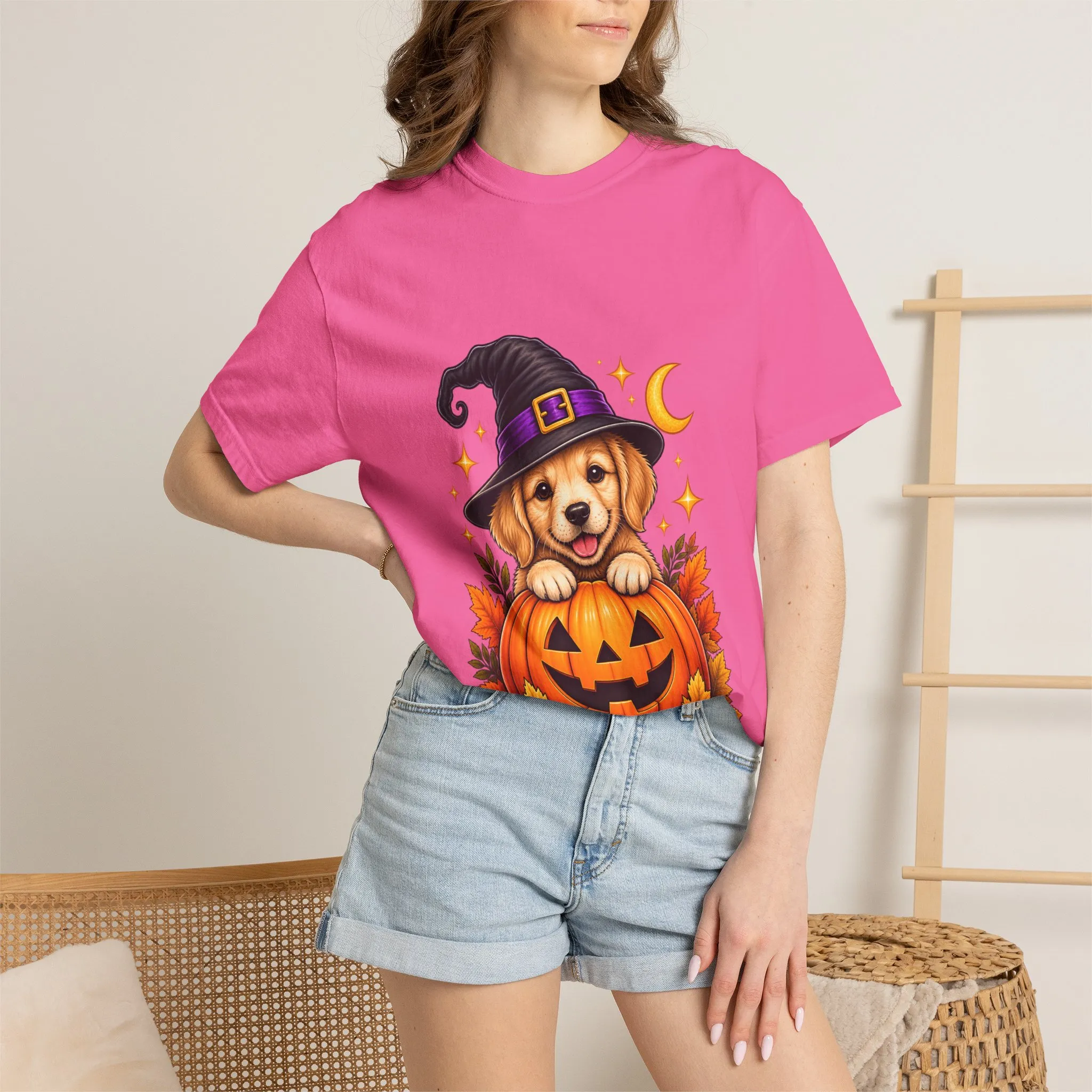 Halloween Dog Pumpkin T-Shirt - Image 70