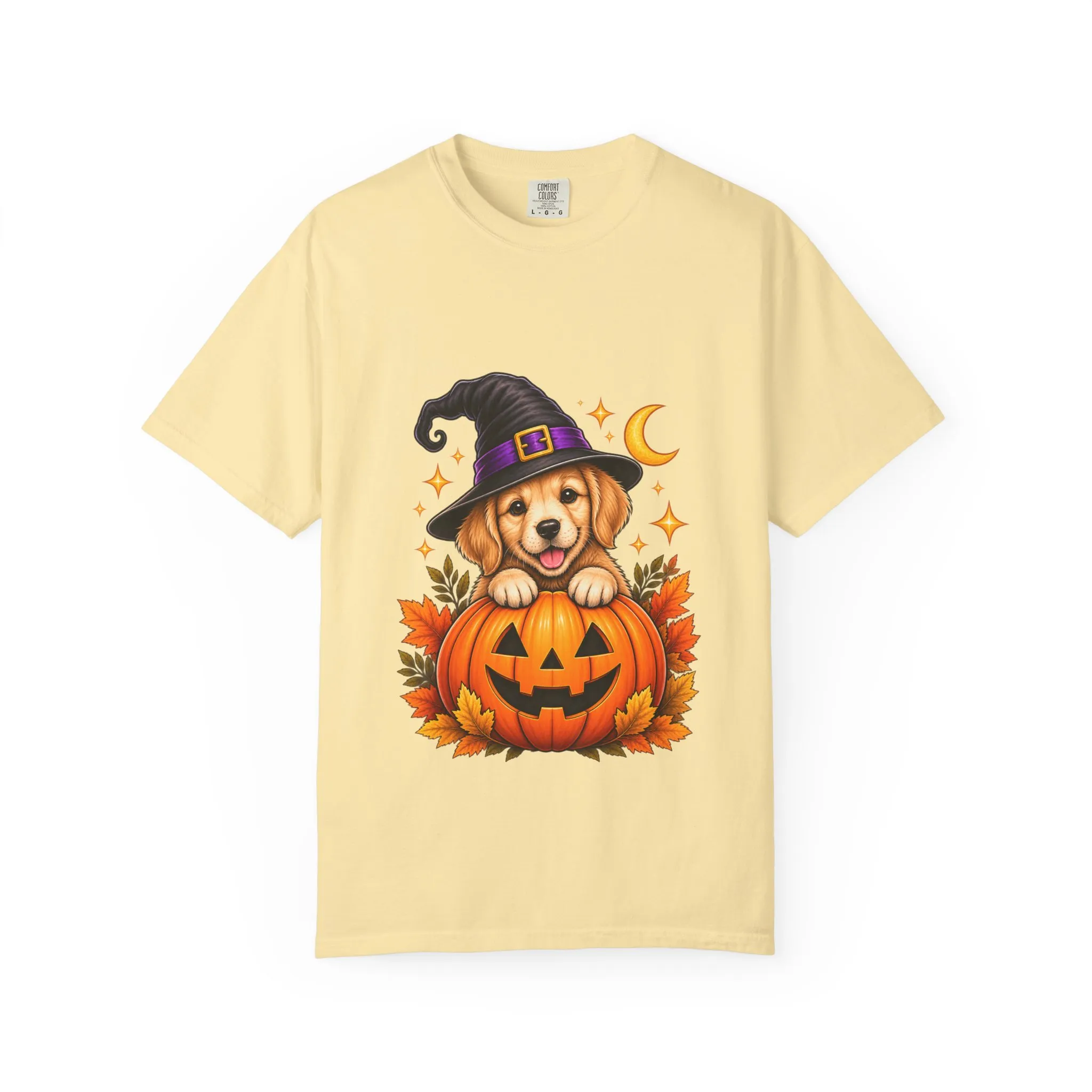 Halloween Dog Pumpkin T-Shirt - Image 6