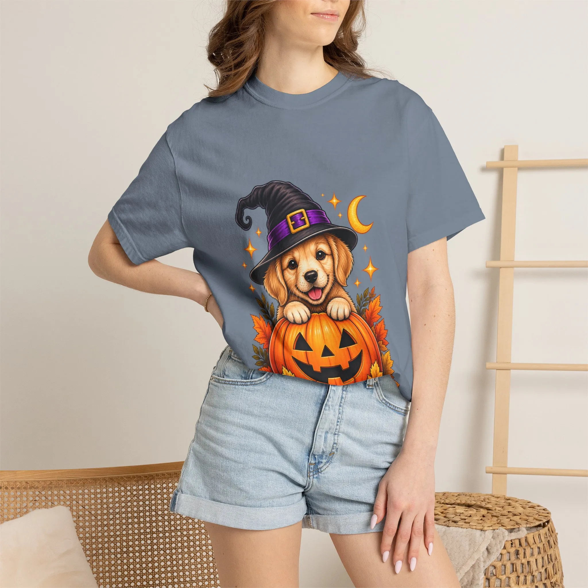 Halloween Dog Pumpkin T-Shirt - Image 40