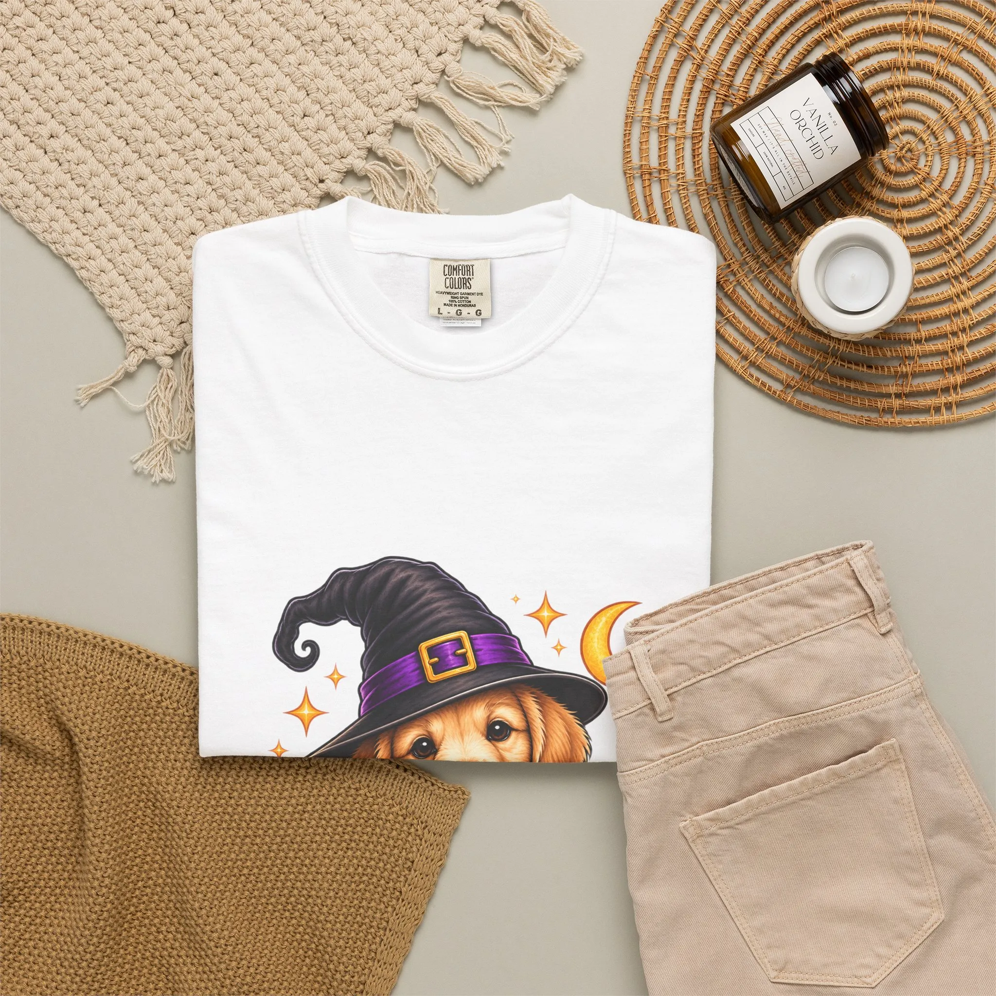 Halloween Dog Pumpkin T-Shirt - Image 4