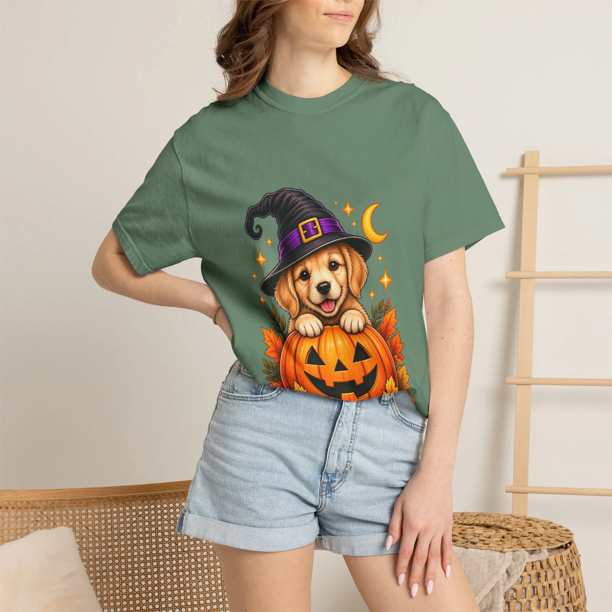 Halloween Dog Pumpkin T-Shirt - Image 30