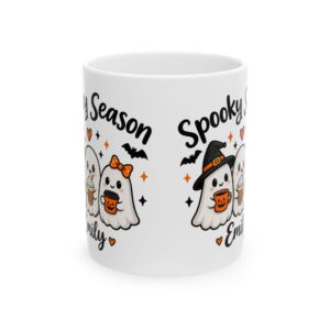Spooky Season Family Ghosts Halloween Ceramic Mug
