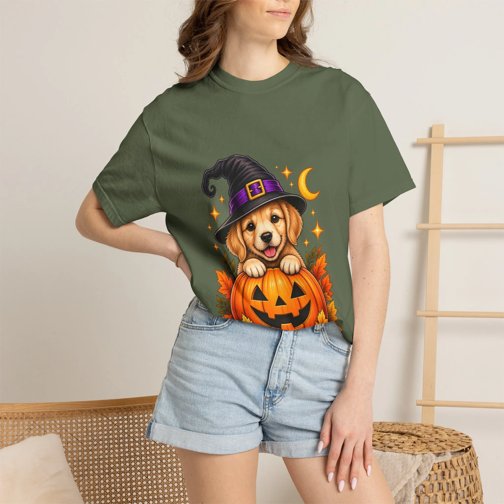 Halloween Dog Pumpkin T-Shirt - Image 25
