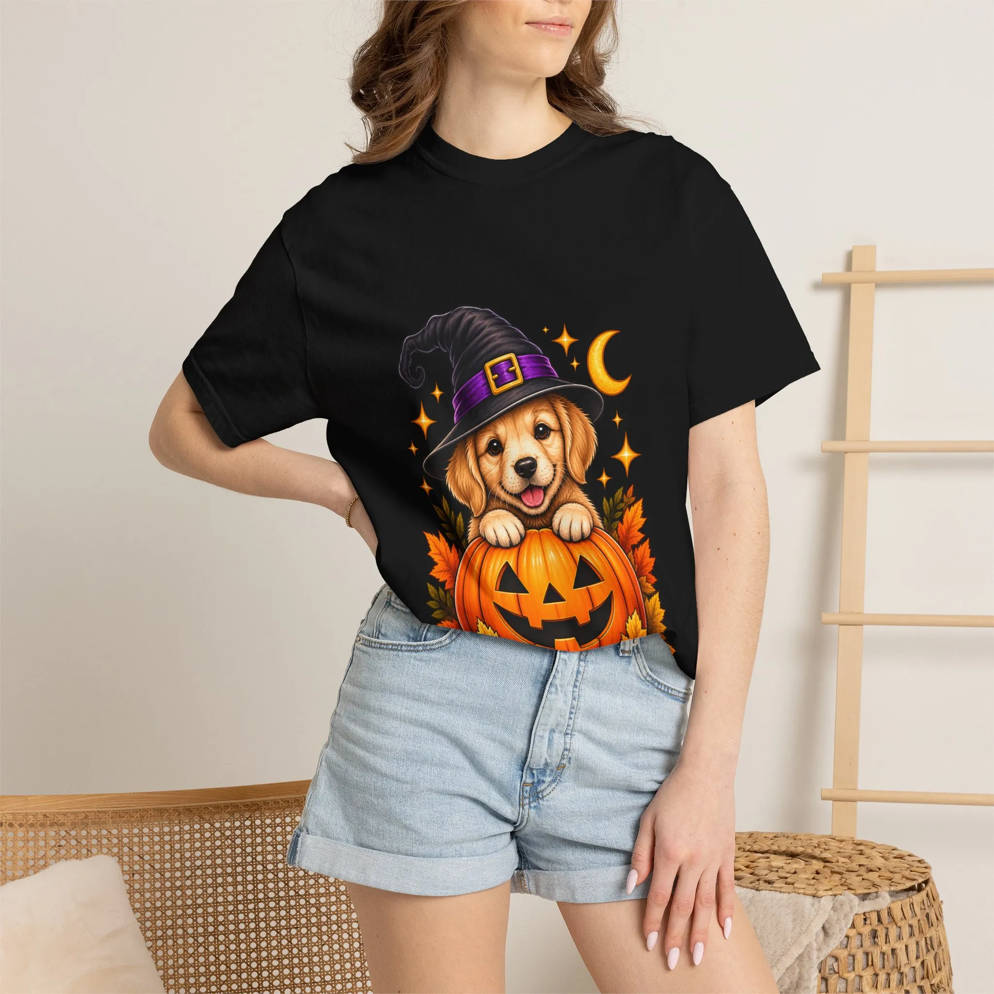 Halloween Dog Pumpkin T-Shirt - Image 55