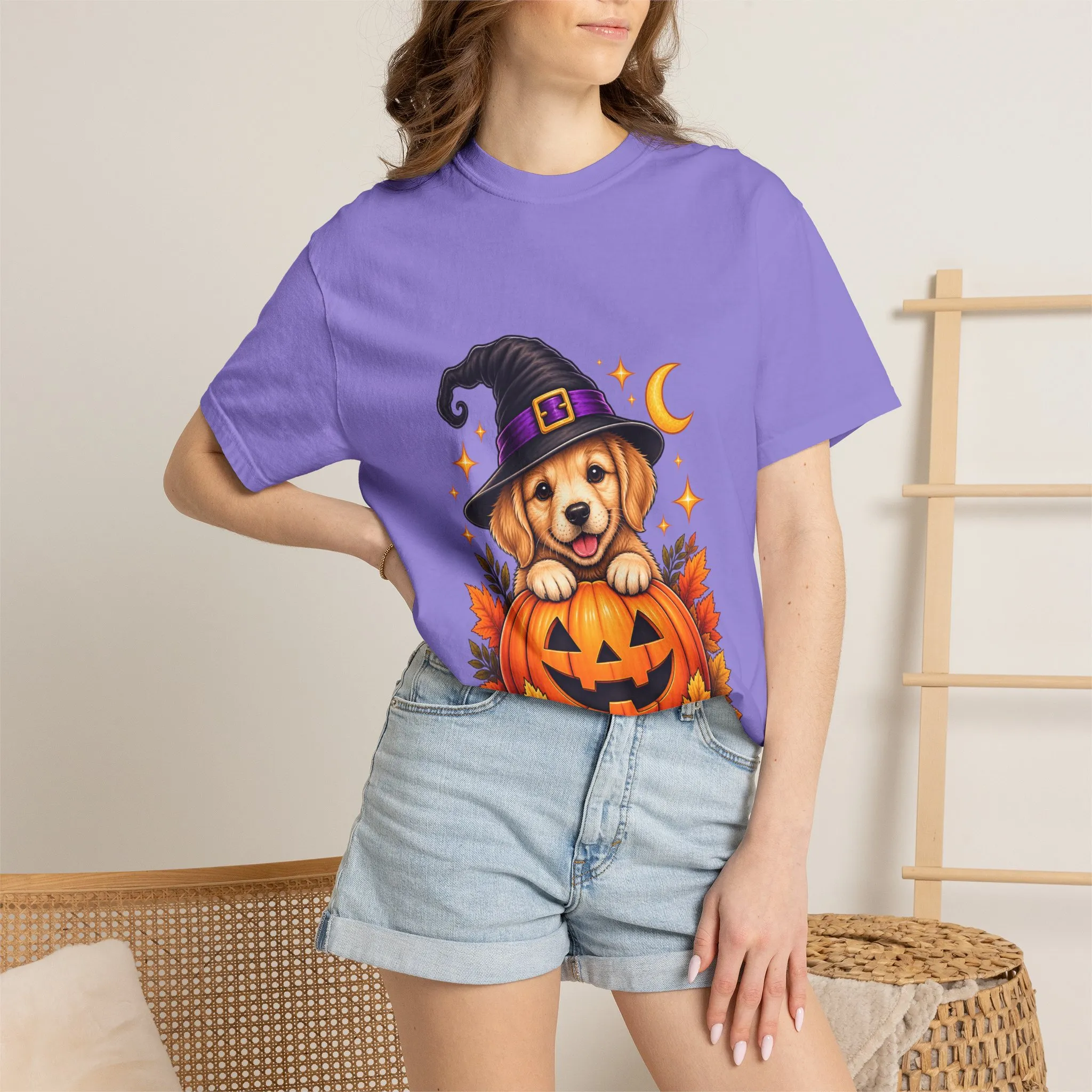 Halloween Dog Pumpkin T-Shirt - Image 60