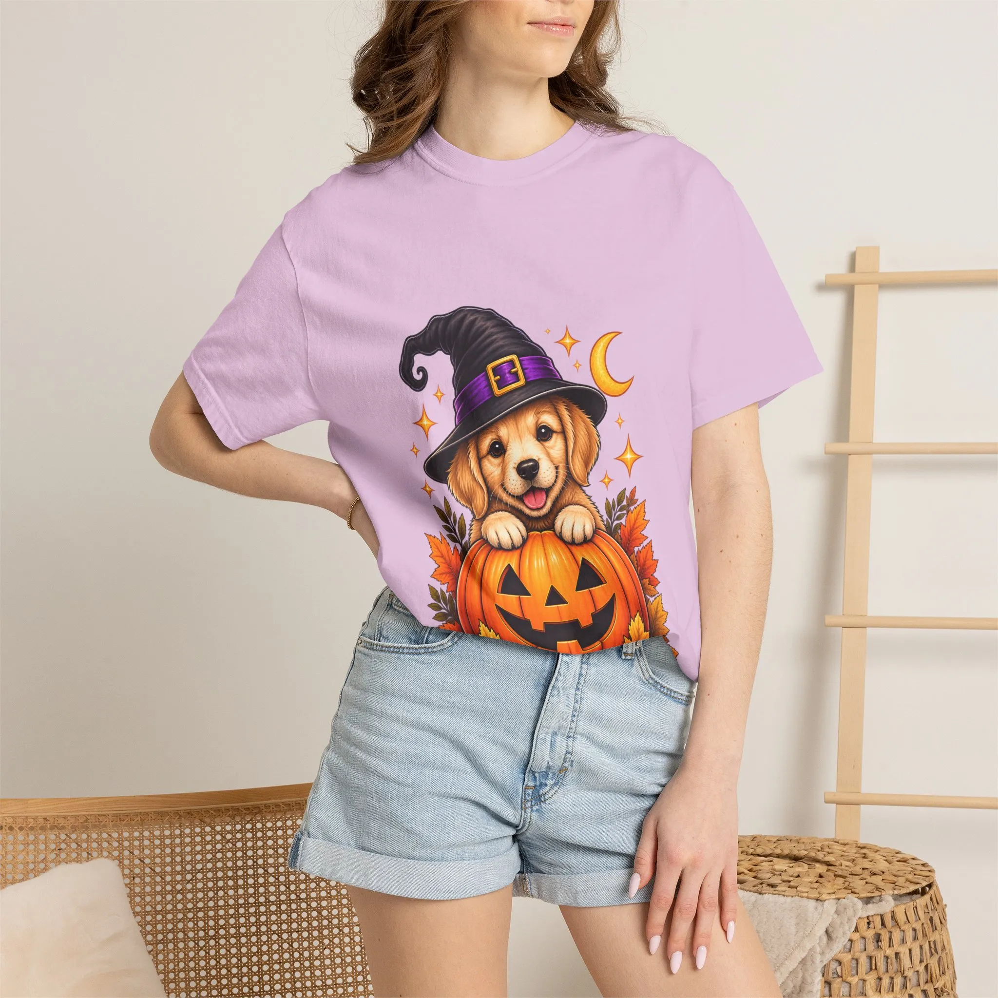 Halloween Dog Pumpkin T-Shirt - Image 65