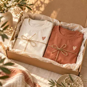 Heart-print T-shirt gift inspiration for Wife